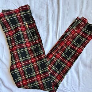 Windsor Plaid Red and Black Pants